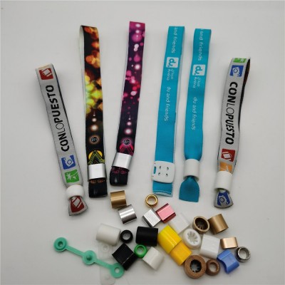 Custom Fabric Wristband Event Use Woven Bracelet Party Ticket Factory Supplier