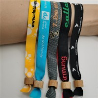 Custom size polyester custom printed bracelet fabric wristband