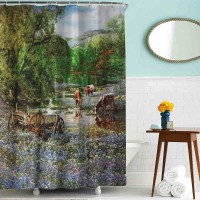 Custom Design Landscape  Shower Curtain