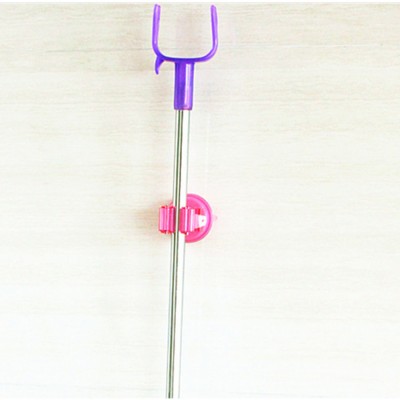 Suction Cup Hook Sweep Broom Mop Pole Handle Holder Clip Home Clean