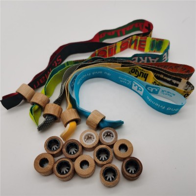 No MOQ Custom printing Cloth Wristbands with high quality smooth ribbon